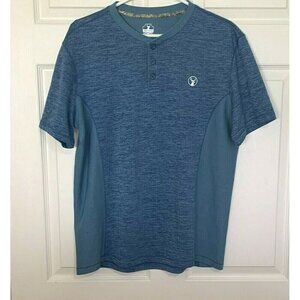 Southern Legends Men's Medium Blue 3 Button T-Shirt Short Sleeve